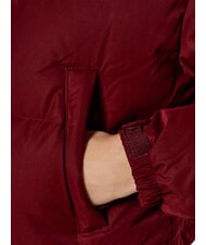 TOMMY HILFIGER TH JEANS doudoune courte rouge fonc&eacute; - Doudounes femme - 8