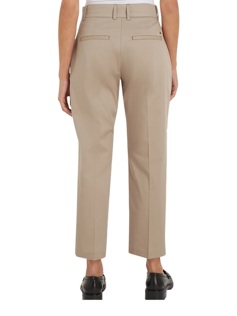 TH Pantalon en coton beige - Pantalons pour femmes