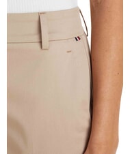 TOMMY HILFIGER TH Pantalon en coton beige - Pantalons pour femmes - 4