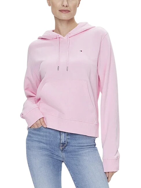 TH Sweat-shirt en coton, manches longues rose embl&eacute;matique - Sweat-shirts pour femmes
