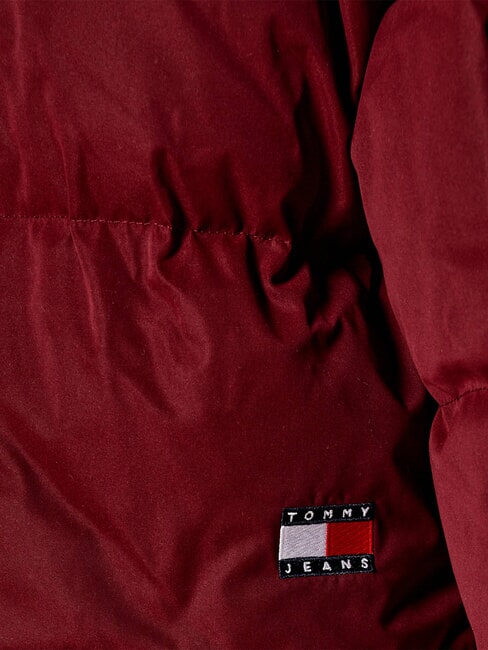 TH JEANS doudoune courte rouge fonc&eacute; - Doudounes femme