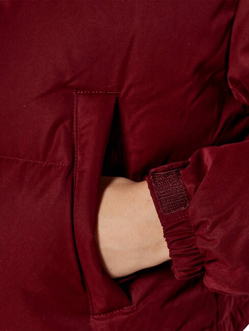 TH JEANS doudoune courte rouge fonc&eacute; - Doudounes femme