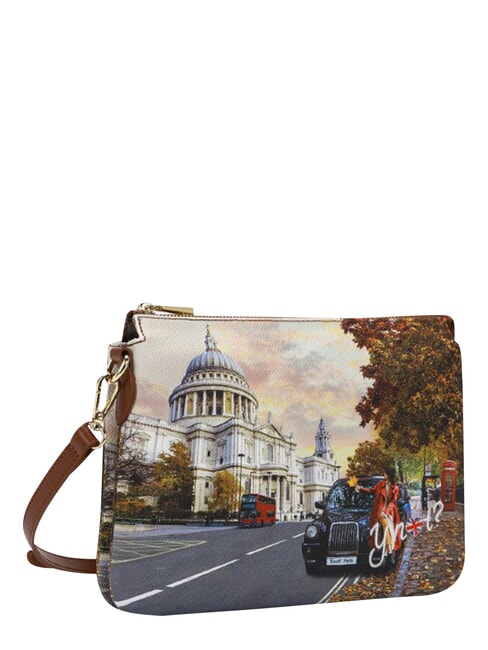 YESBAG Sac bandouli&egrave;re, deux compartiments touriste londonien - Sacs pour Femme