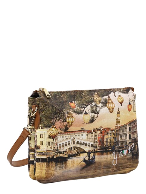 YESBAG Sac bandouli&egrave;re, deux compartiments Venise de No&euml;l - Sacs pour Femme