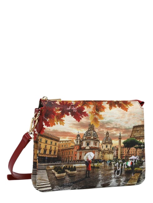 YESBAG Sac bandouli&egrave;re, deux compartiments Rome sous la pluie - Sacs pour Femme