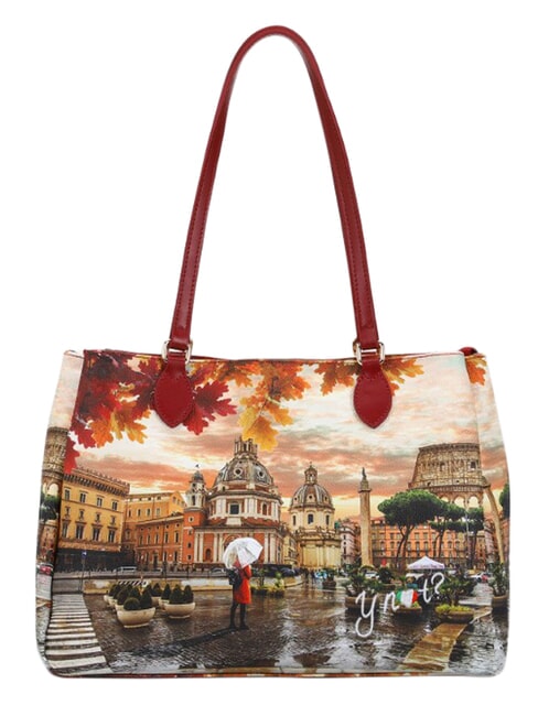 YESBAG Sac bandouli&egrave;re M Rome sous la pluie - Sacs pour Femme