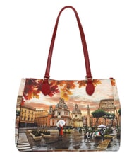 YNOT YESBAG Sac bandouli&egrave;re M Rome sous la pluie - Sacs pour Femme - 2