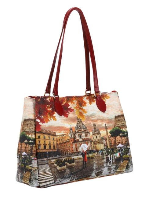 YESBAG Sac bandouli&egrave;re M Rome sous la pluie - Sacs pour Femme