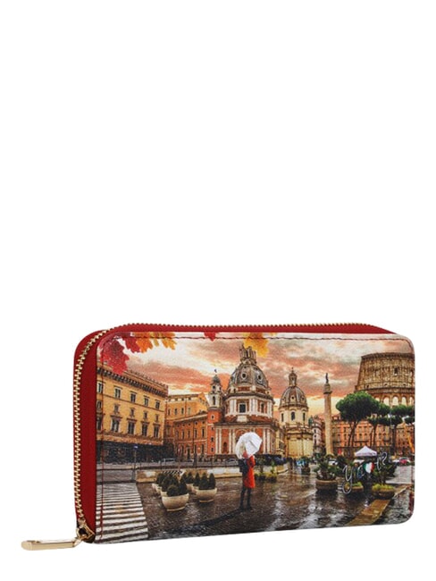 YESBAG Grand portefeuille zipp&eacute; Rome sous la pluie - Portefeuilles Femme