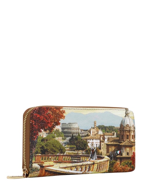 YESBAG Grand portefeuille zipp&eacute; Paysage de Rome - Portefeuilles Femme