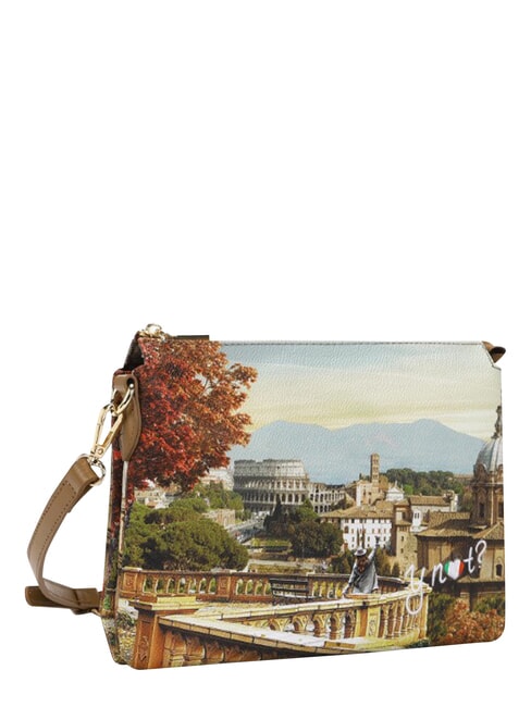 YESBAG Sac bandouli&egrave;re, deux compartiments Paysage de Rome - Sacs pour Femme