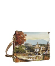 YNOT YESBAG Sac bandouli&egrave;re, deux compartiments Paysage de Rome - Sacs pour Femme - 2
