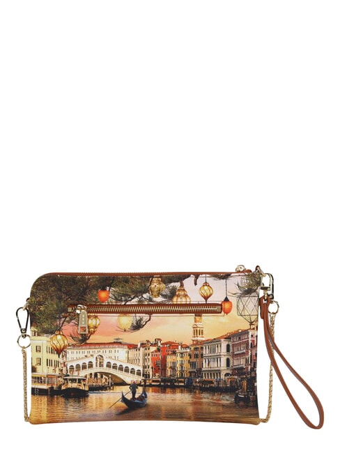 YESBAG Pochette plate avec revers Venise de No&euml;l - Sacs pour Femme