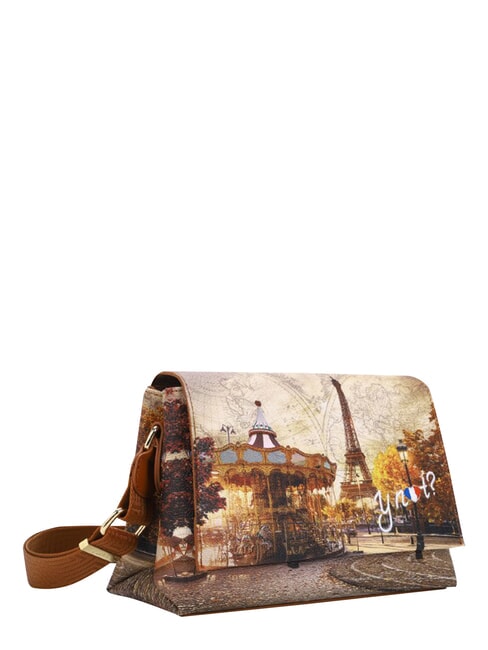 YESBAG Sac bandouli&egrave;re &agrave; rabat Paris dr&ocirc;le - Sacs pour Femme
