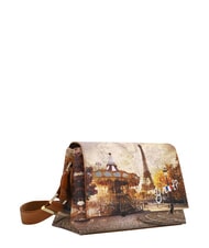YNOT YESBAG Sac bandouli&egrave;re &agrave; rabat Paris dr&ocirc;le - Sacs pour Femme - 2