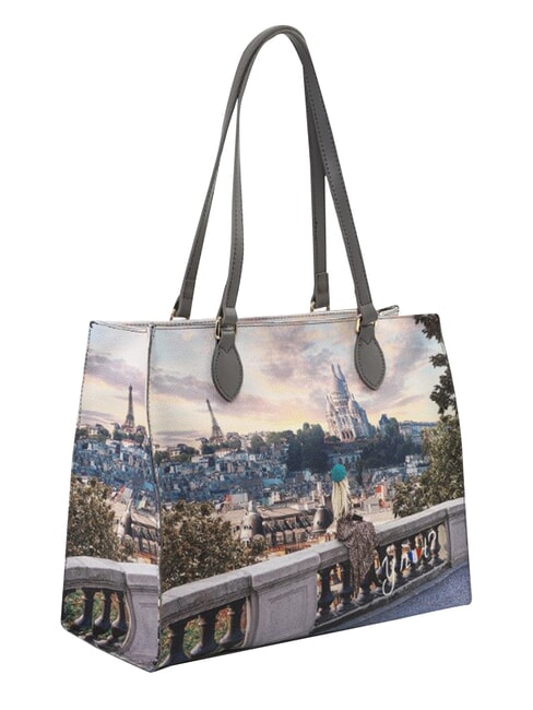 YESBAG Sac cabas, sac bandouli&egrave;re paris / cor - Sacs pour Femme