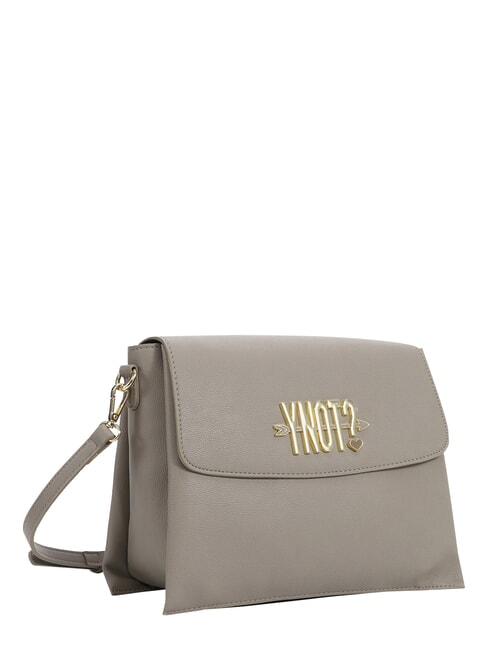 LOVERS Sac bandouli&egrave;re &agrave; rabat taupe - Sacs pour Femme