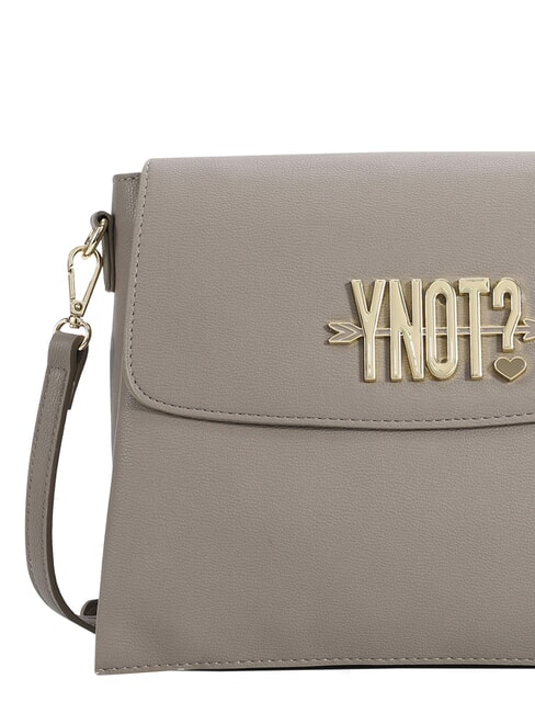 LOVERS Sac bandouli&egrave;re &agrave; rabat taupe - Sacs pour Femme