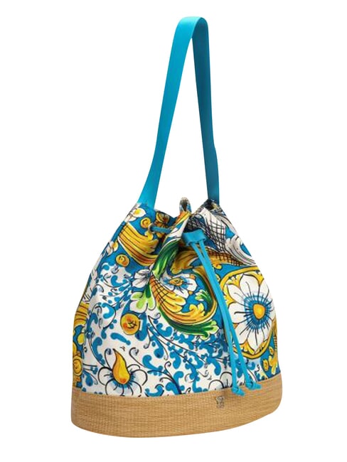 ORTIGIA sac seau bleu vert - Sacs pour Femme