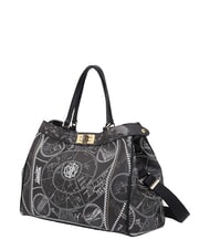 YNOT FASHIONOPOLY Sac &agrave; main avec bandouli&egrave;re NOIR - Sacs pour Femme - 4