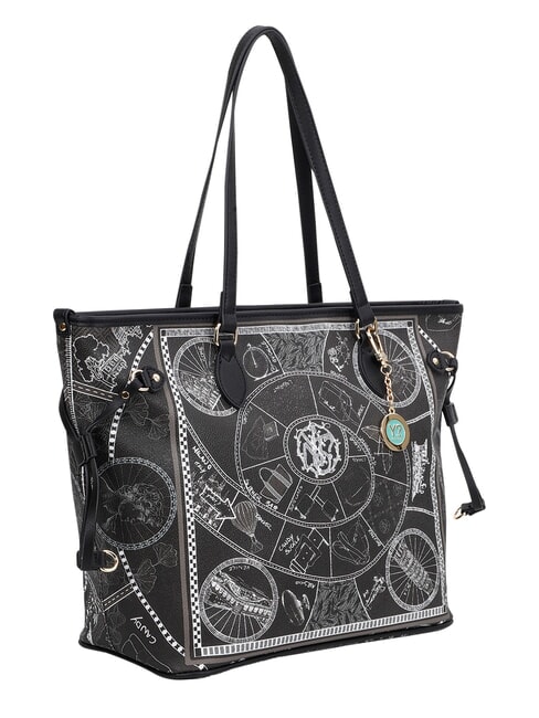 FASHIONOPOLY sac de courses, sac bandouli&egrave;re NOIR - Sacs pour Femme