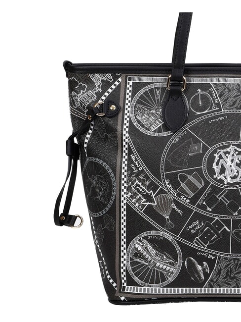 FASHIONOPOLY sac de courses, sac bandouli&egrave;re NOIR - Sacs pour Femme