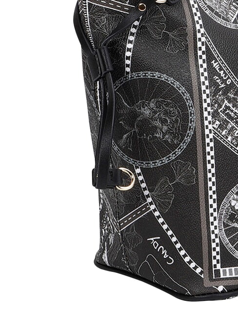 FASHIONOPOLY sac de courses, sac bandouli&egrave;re NOIR - Sacs pour Femme