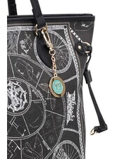 YNOT FASHIONOPOLY sac de courses, sac bandouli&egrave;re NOIR - Sacs pour Femme - 5