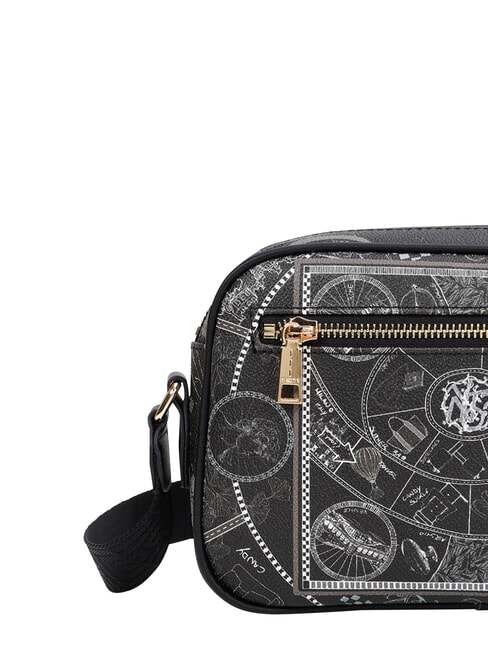FASHIONOPOLY sac bandouli&egrave;re NOIR - Sacs pour Femme
