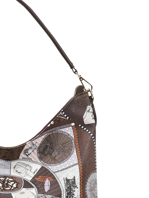 FASHIONOPOLY sac bandouli&egrave;re chocolat - Sacs pour Femme