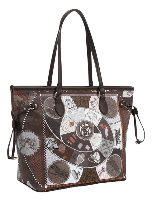 FASHIONOPOLY sac de courses, sac bandouli&egrave;re chocolat - Sacs pour Femme
