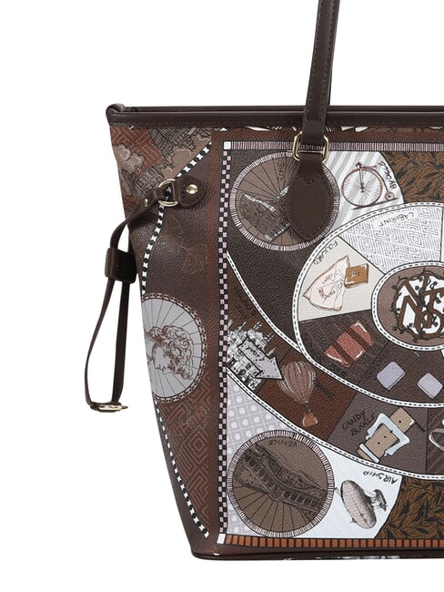 FASHIONOPOLY sac de courses, sac bandouli&egrave;re chocolat - Sacs pour Femme