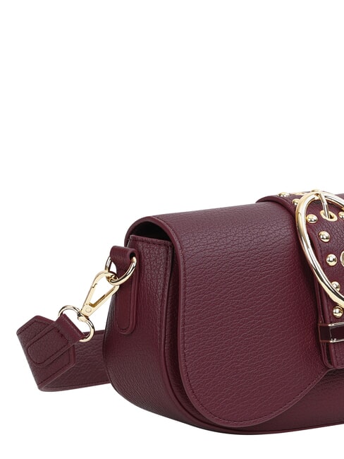 ROCKER Sac bandouli&egrave;re avec boucle et clous vin - Sacs pour Femme