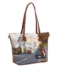 YNOT YESBAG Sac cabas bandouli&egrave;re moyen touriste londonien - Sacs pour Femme - 2