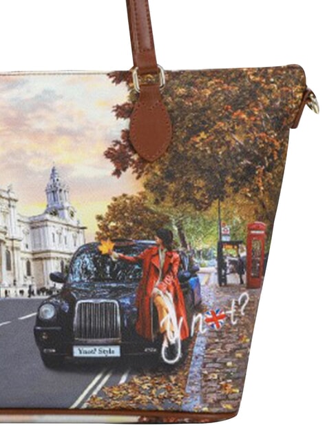 YESBAG Sac cabas bandouli&egrave;re moyen touriste londonien - Sacs pour Femme