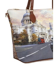 YNOT YESBAG Sac cabas bandouli&egrave;re moyen touriste londonien - Sacs pour Femme - 4