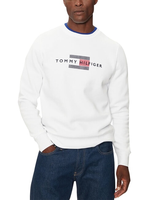 TH Sweat-shirt blanc - Pulls molletonn&eacute;s