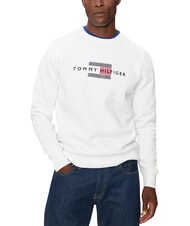 TOMMY HILFIGER TH Sweat-shirt blanc - Pulls molletonn&eacute;s - 3