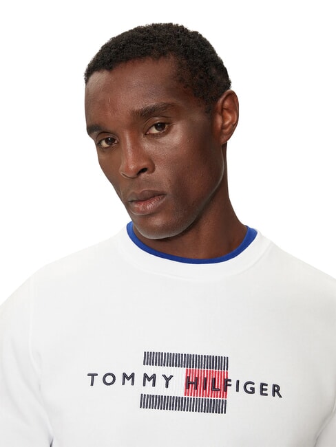 TH Sweat-shirt blanc - Pulls molletonn&eacute;s