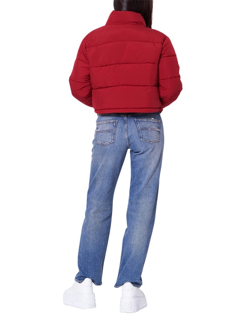 TH JEANS doudoune courte rouge r&eacute;gate - Doudounes femme