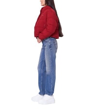 TOMMY HILFIGER TH JEANS doudoune courte rouge r&eacute;gate - Doudounes femme - 3