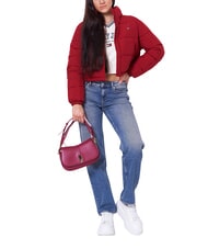 TOMMY HILFIGER TH JEANS doudoune courte rouge r&eacute;gate - Doudounes femme - 4