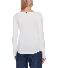 TOMMY HILFIGER TH T-shirt &agrave; manches longues &eacute;cru - T-shirt - 3