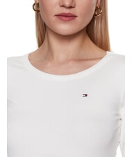 TOMMY HILFIGER TH T-shirt &agrave; manches longues &eacute;cru - T-shirt - 4