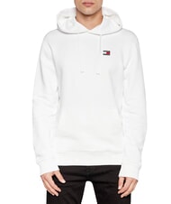 TOMMY HILFIGER TH JEANS Sweat &agrave; capuche en coton blanc ancien - Pulls molletonn&eacute;s - 2