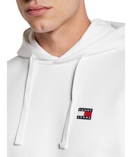 TOMMY HILFIGER TH JEANS Sweat &agrave; capuche en coton blanc ancien - Pulls molletonn&eacute;s - 6
