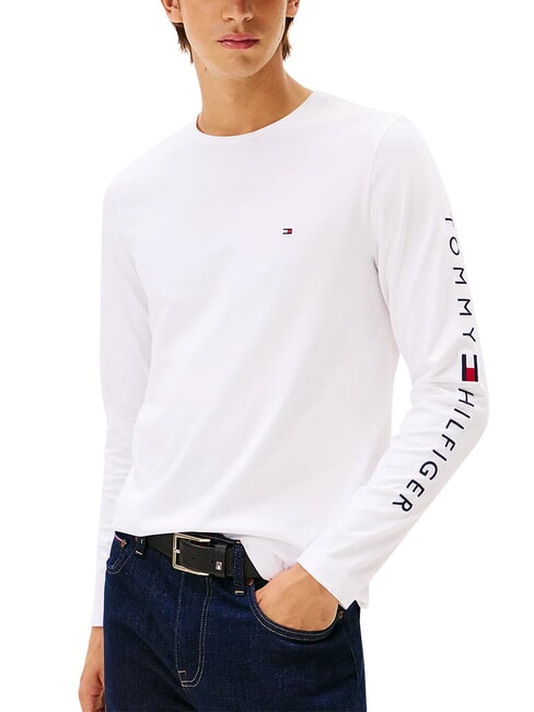 TH T-shirt &agrave; manches longues blanc - Pulls pour hommes