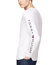 TOMMY HILFIGER TH T-shirt &agrave; manches longues blanc - Pulls pour hommes - 6