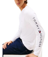 TOMMY HILFIGER TH T-shirt &agrave; manches longues blanc - Pulls pour hommes - 7