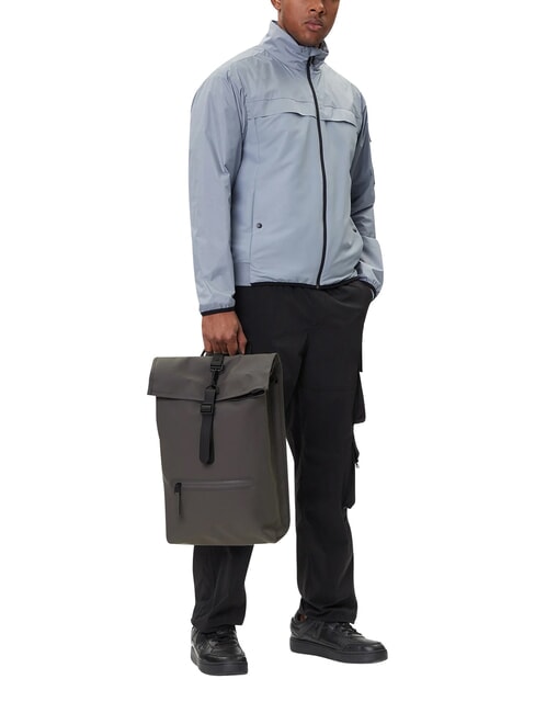 ROLLTOP RUCKSACK Grand sac &agrave; dos &eacute;tanche gris - Sacs &agrave; dos pour l'&Eacute;cole & les Loisirs